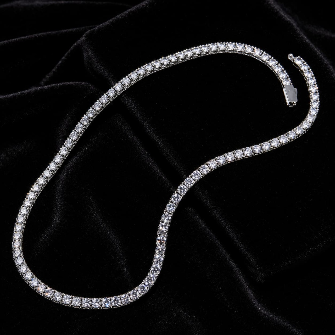 SOLEANCE Tennis Necklace 3mm 20inch / Moissanite / 316L