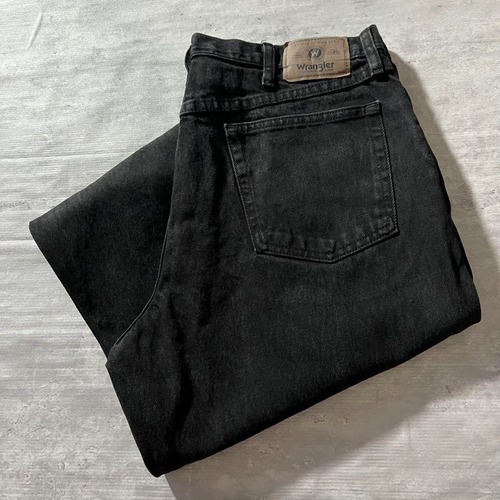 Wrangler / 00's- RELAXED FIT black denim pants size 36×30