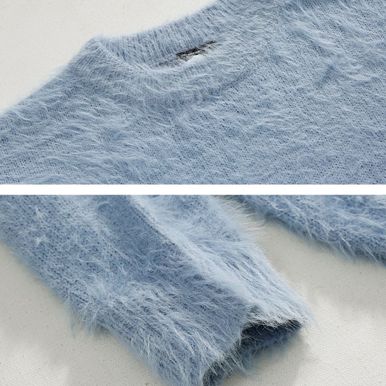 シャギーラウンドネックニット　MT0080368