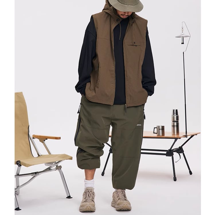 ★COLOR CONTRAST SPLICING BEAM FEET CASUAL SPORTS PANTS　　　A0700