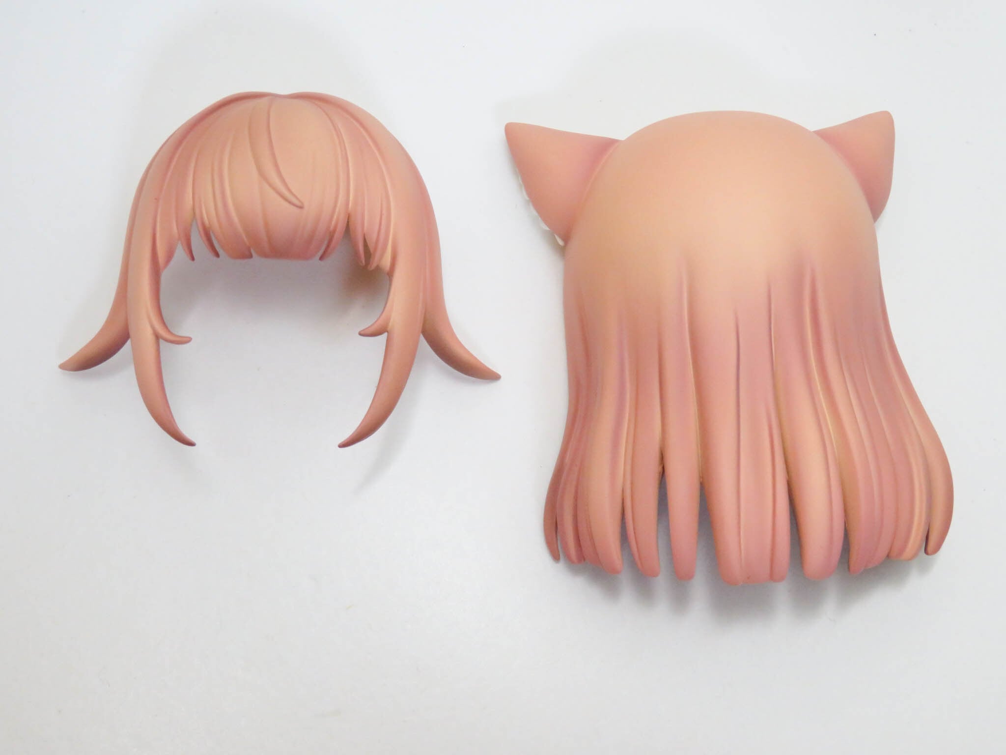 【2831】 きなこ 髪パーツ 猫耳ロング ねんどろいど