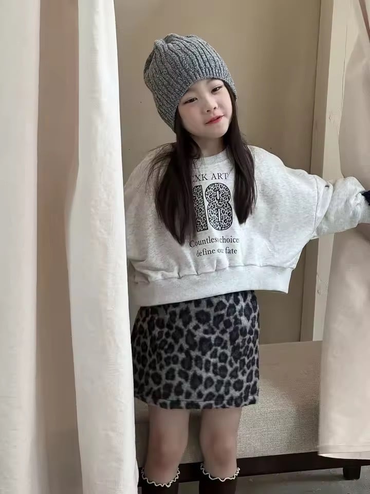 インパン付きレオパードタイトミニスカート