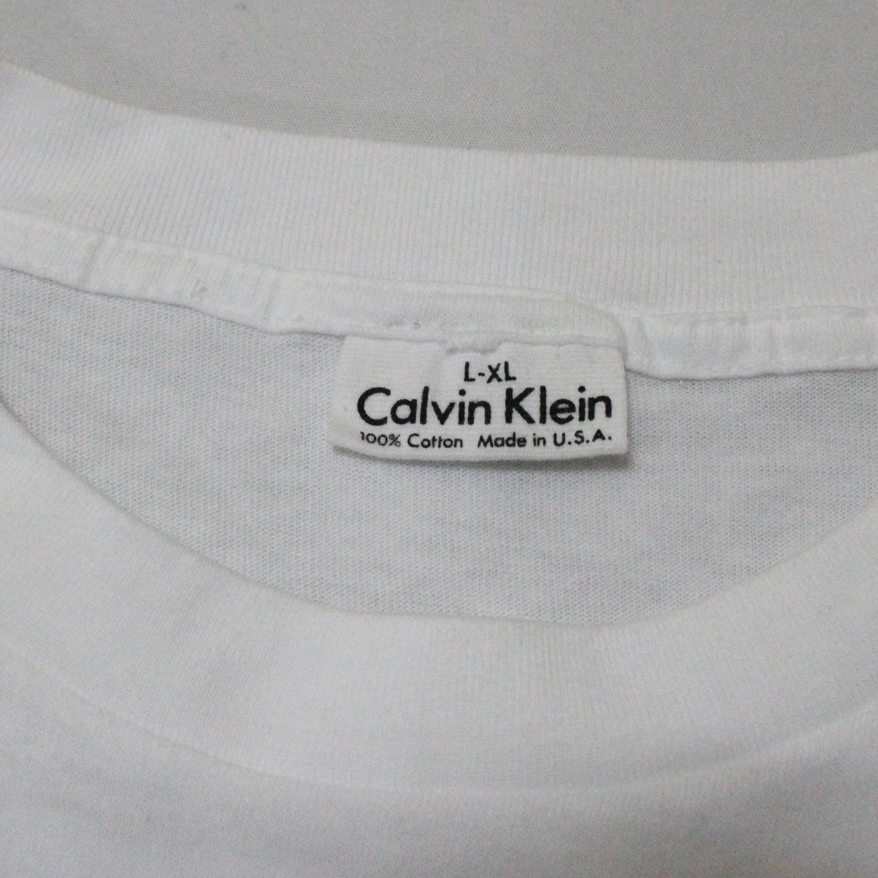 90s' USA製 Calvin Klein カルバン クライン CK ロゴ Tシャツ | BANCA