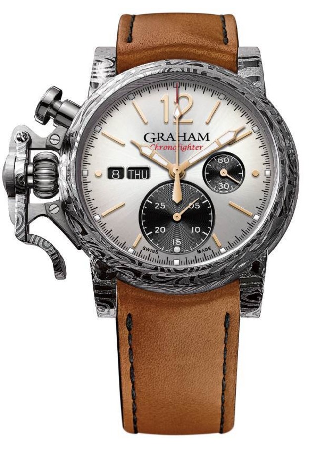 【GRAHAM グラハム】世界限定1本 Chronofighter Vintage Damascus Steel クロノファイターヴィンテージ ダマスカス/国内正規品 腕時計