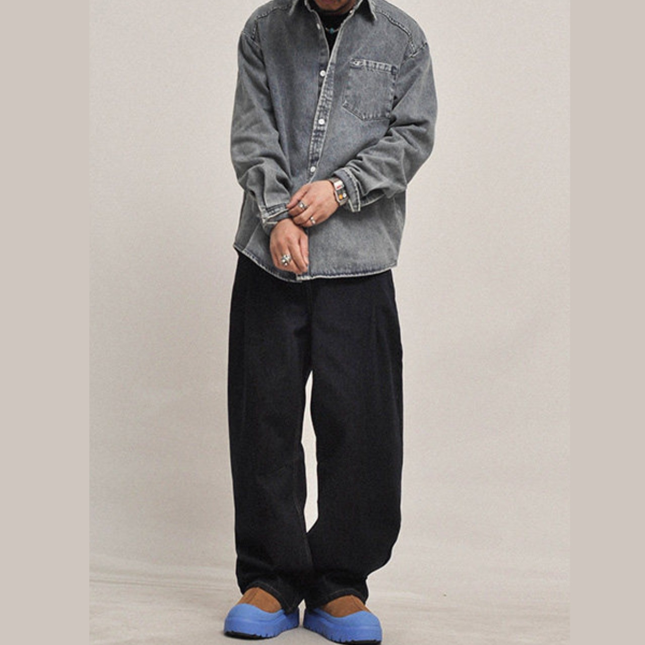 VIBE・オリジン ワイドデニムパンツ N3566 - 9