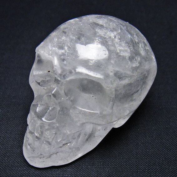 水晶 置物 ドクロ スカル 一点物 145-1890