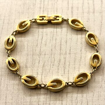 1970s】ビンテージ ゴールド ディズニー チャームブレスレット 金 古着 