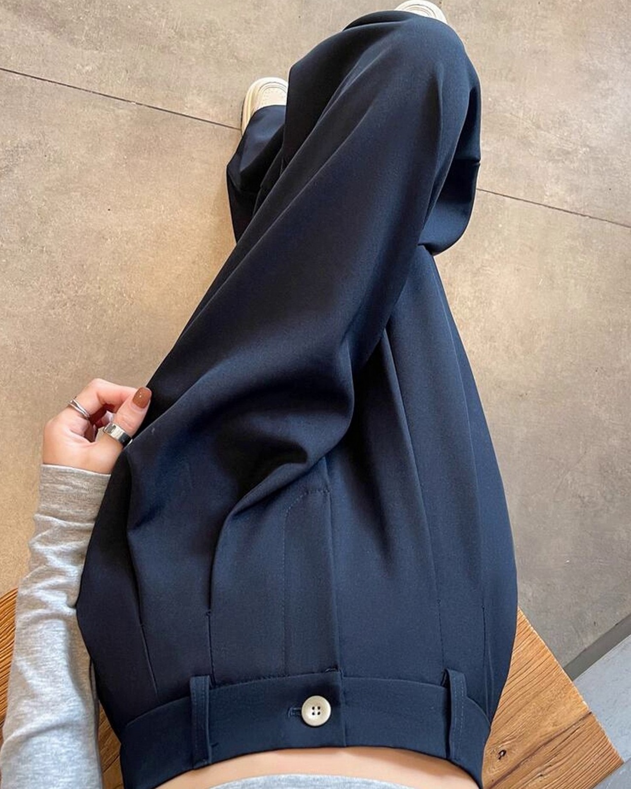 タックワイドレッグパンツ  4color  A0598 - 5