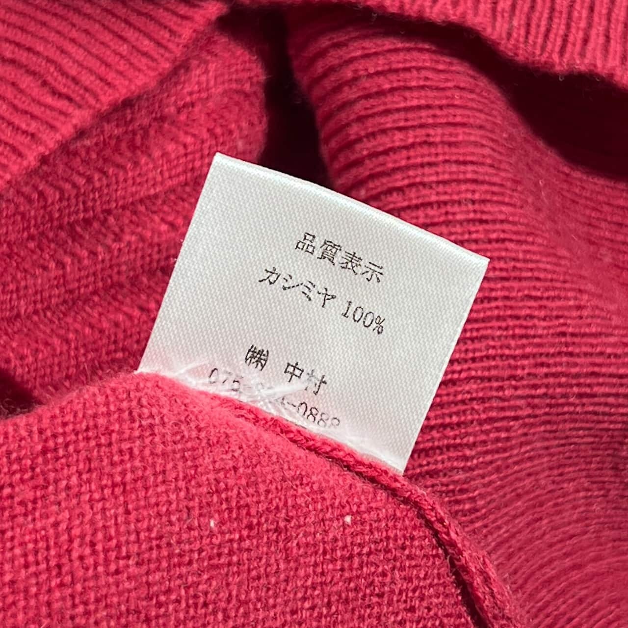 カシミヤ100% Maha Magha マハマハ フリル デザイン ニット セーター /ピンク系 レディース