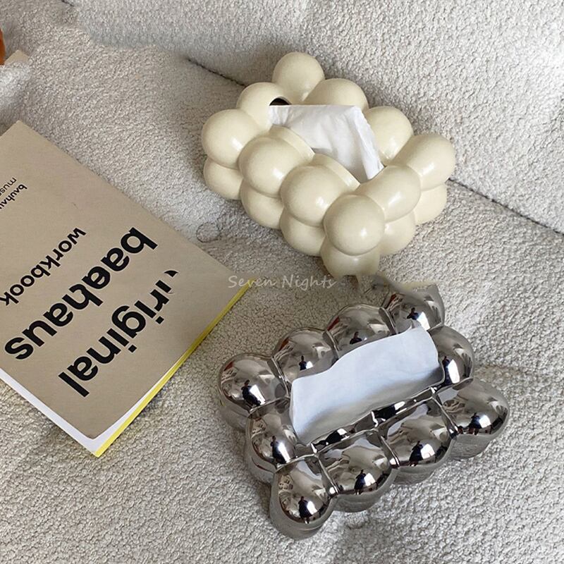 【収納】丸形ティッシュケース