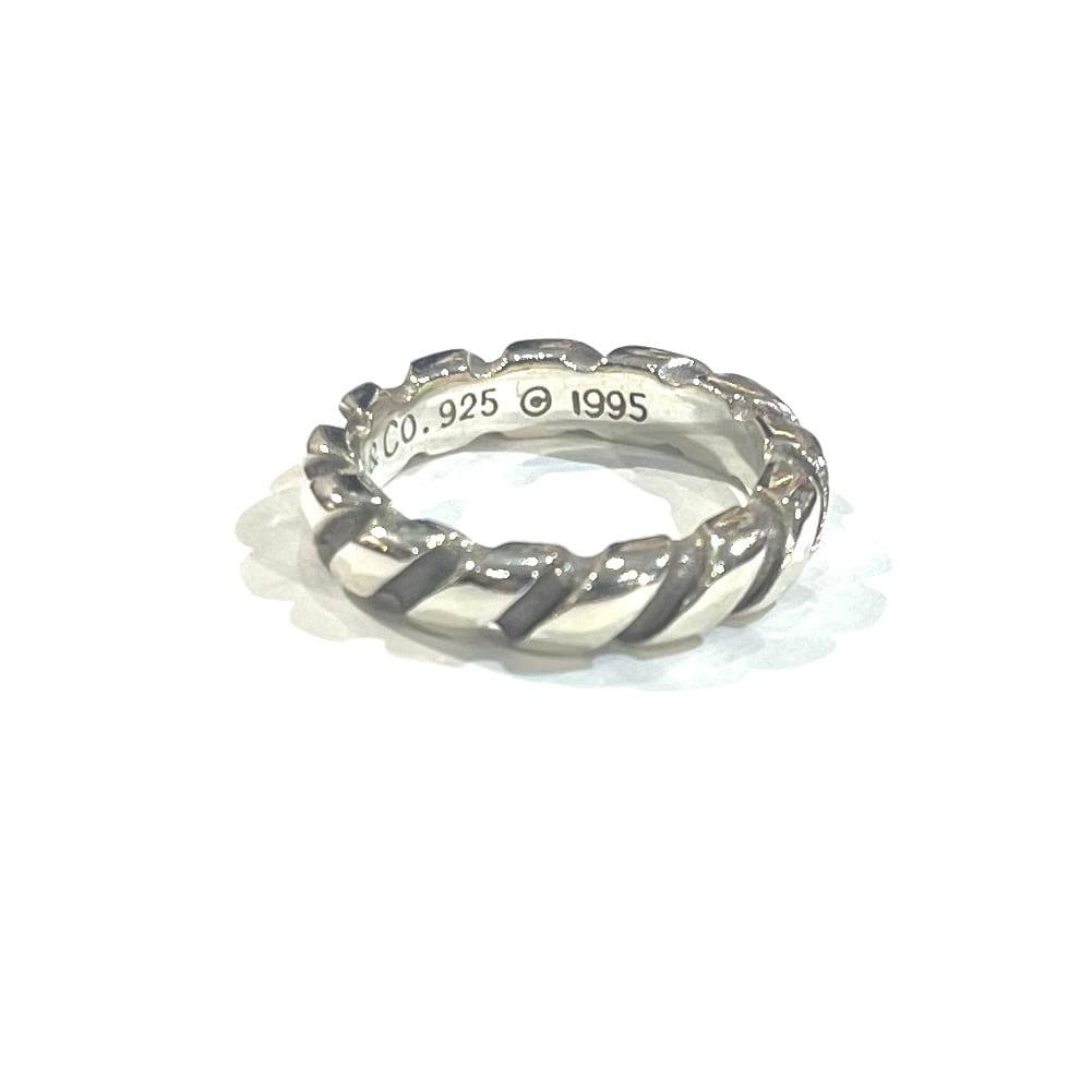 TIFFANY&CO】2212 立体ツイスト ロープ ねじりリング 12号