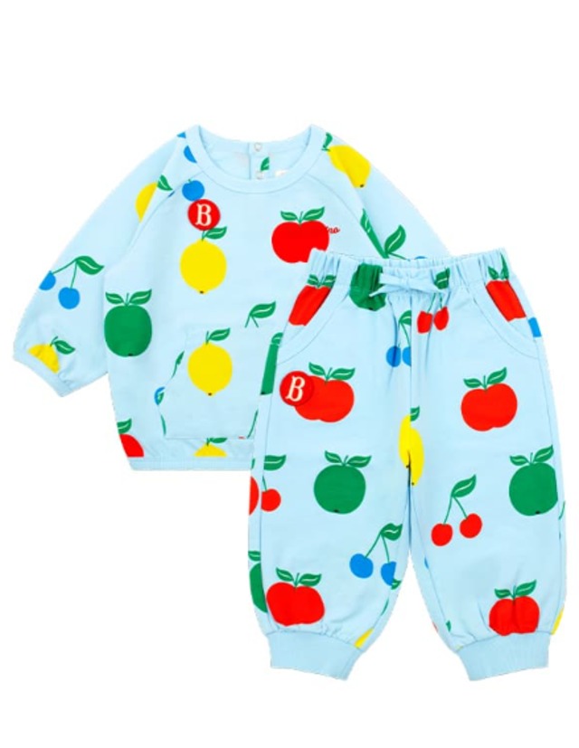 [BEBE DE PINO] All over fruits baby loungewear set 正規品 韓国ブランド 韓国ファッション 韓国代行 韓国通販 ベベドピノ bebedepino 日本 店舗 韓国 子供服