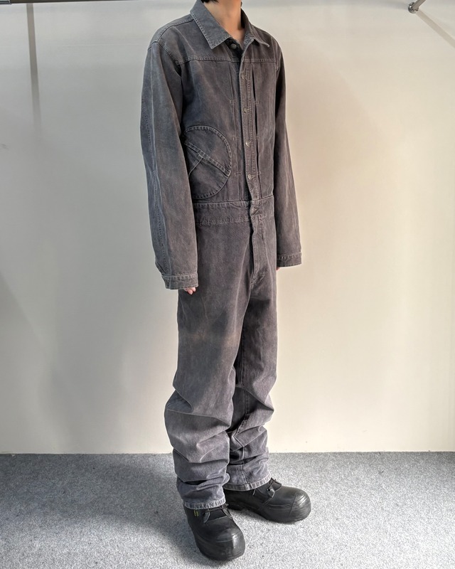 【Hussein Chalayan】faded denim jumpsuit