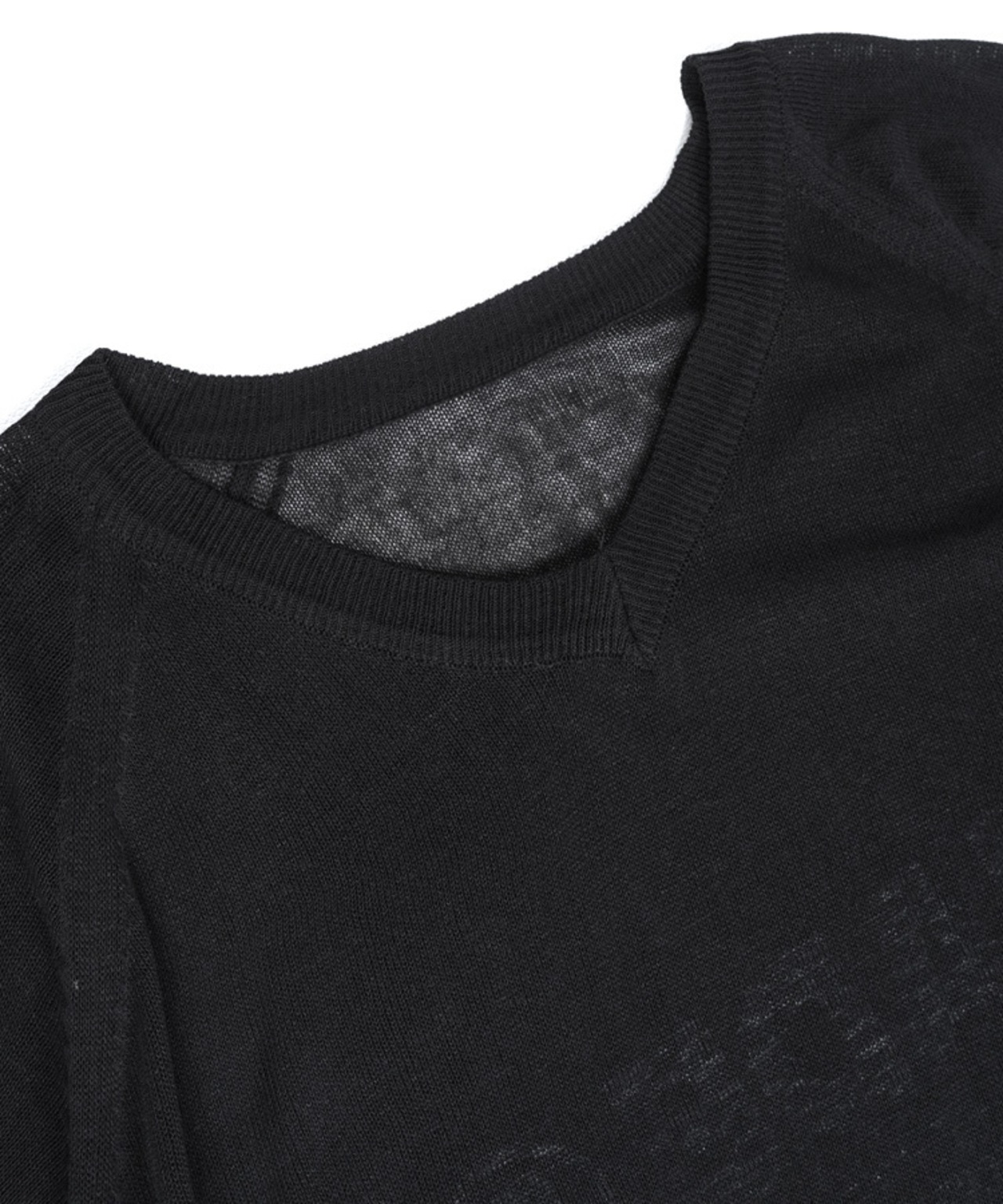 ロゴVネックシアーニットTOPS (L/BLUE)　CQ-49014