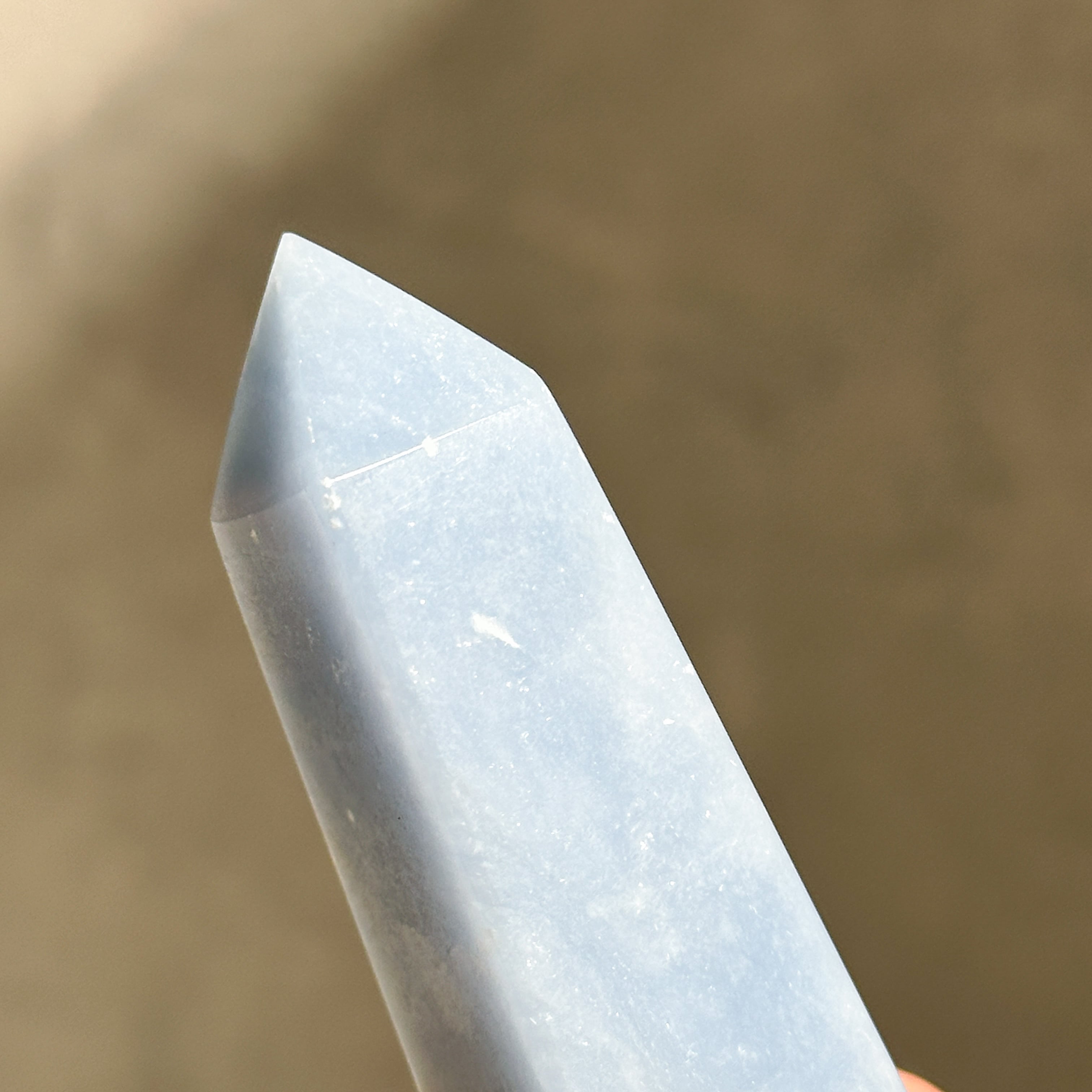 エンジェライト タワー 73◇ Angelite ◇天然石・鉱物・パワーストーン
