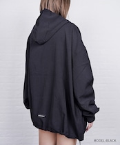 【直営店限定ITEM】レース×パッチルーズジップフーディー (BLACK) CQ-47125H