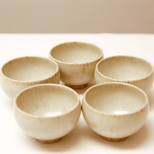 平清水焼・青龍窯・ぐい呑み・五客揃・No.170717-38・梱包サイズ60