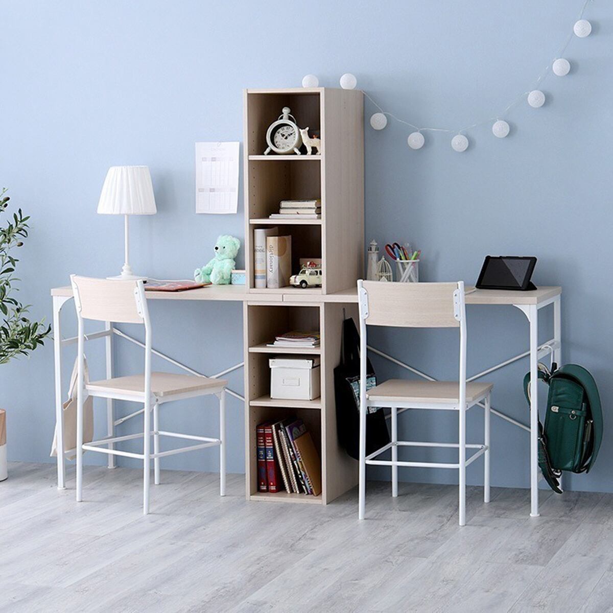 さわやかなツインデスク 90×90cm