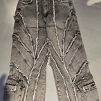 【P.N UNDERGROUND】フリンジカーゴパンツ 735433 アン ダーグラウンド サブカル グランジ STREET  ストリート ユニセックス