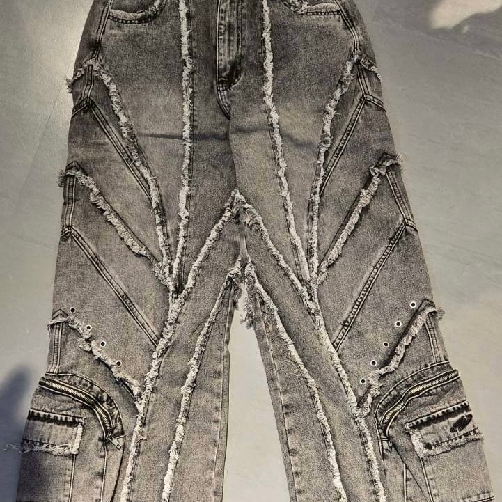 【P.N UNDERGROUND】フリンジカーゴパンツ 735433 アン ダーグラウンド サブカル グランジ STREET  ストリート ユニセックス