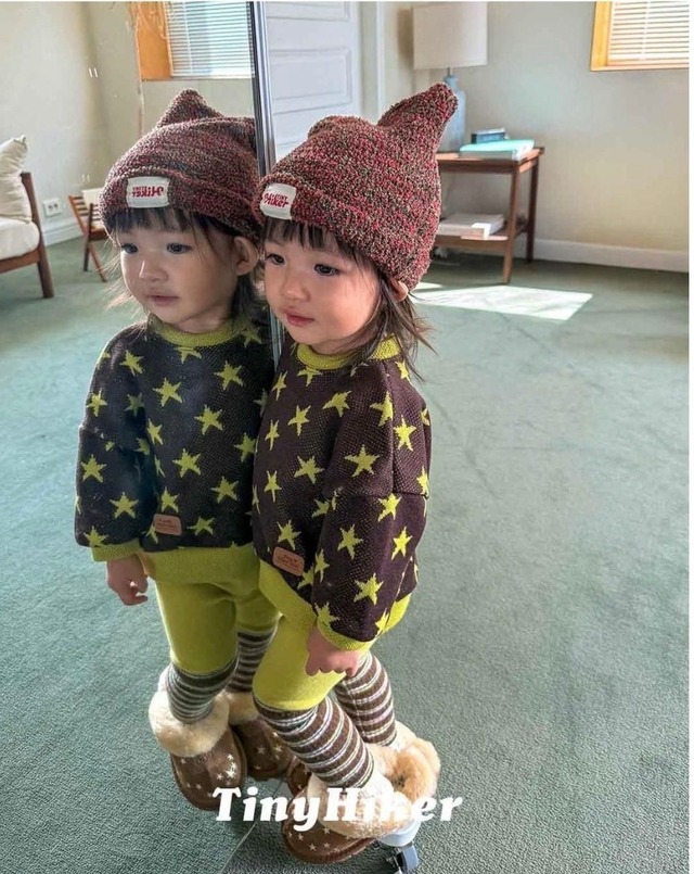 〚予約〛Stargram knit man to man <kids>