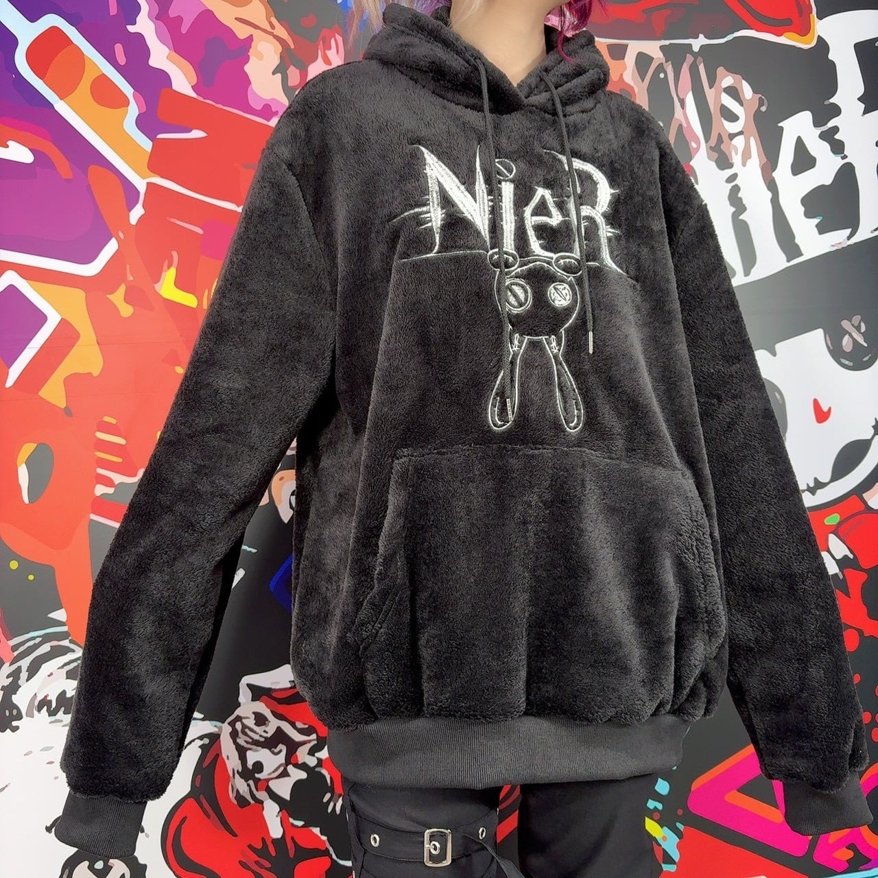 5時間55%OFFタイムセール】高品質全刺繍さらふわプルオーバーパーカー