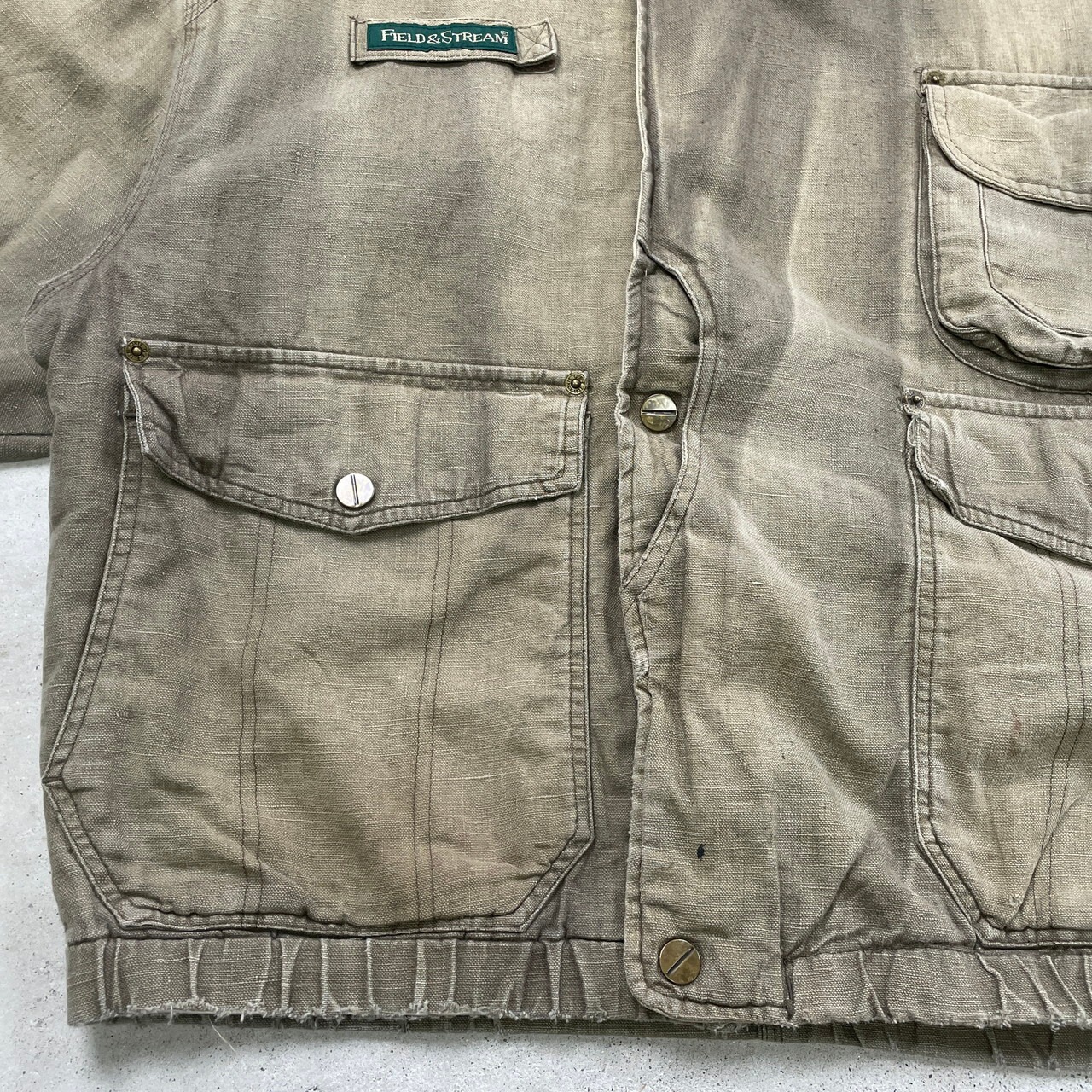 90年代 FIELD&STREAM フィールドアンドストリーム リネン×コットン 
