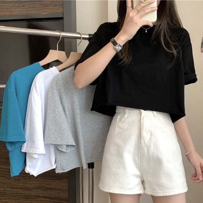 ルーズ薄手トップス レディースサマーカジュアルTシャツ 夏物 YY-ファッション54199932020