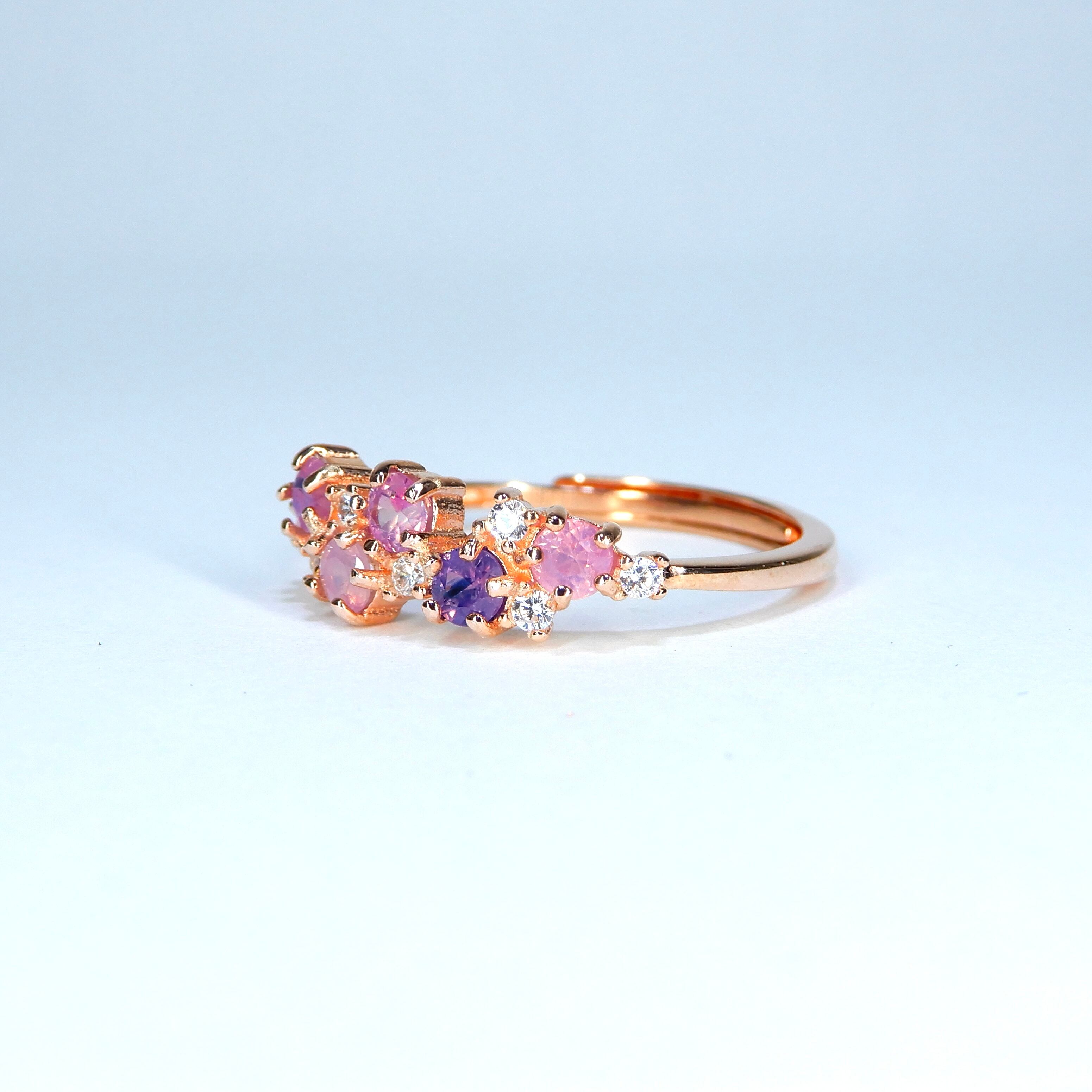 リースRing♦︎シルキーサファイア♦︎PGカラー