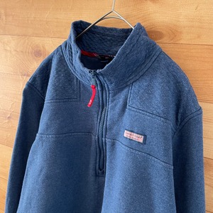 【vineyard vines】ハーフジップ スウェット ワンポイント Lサイズ  アメリカ古着　