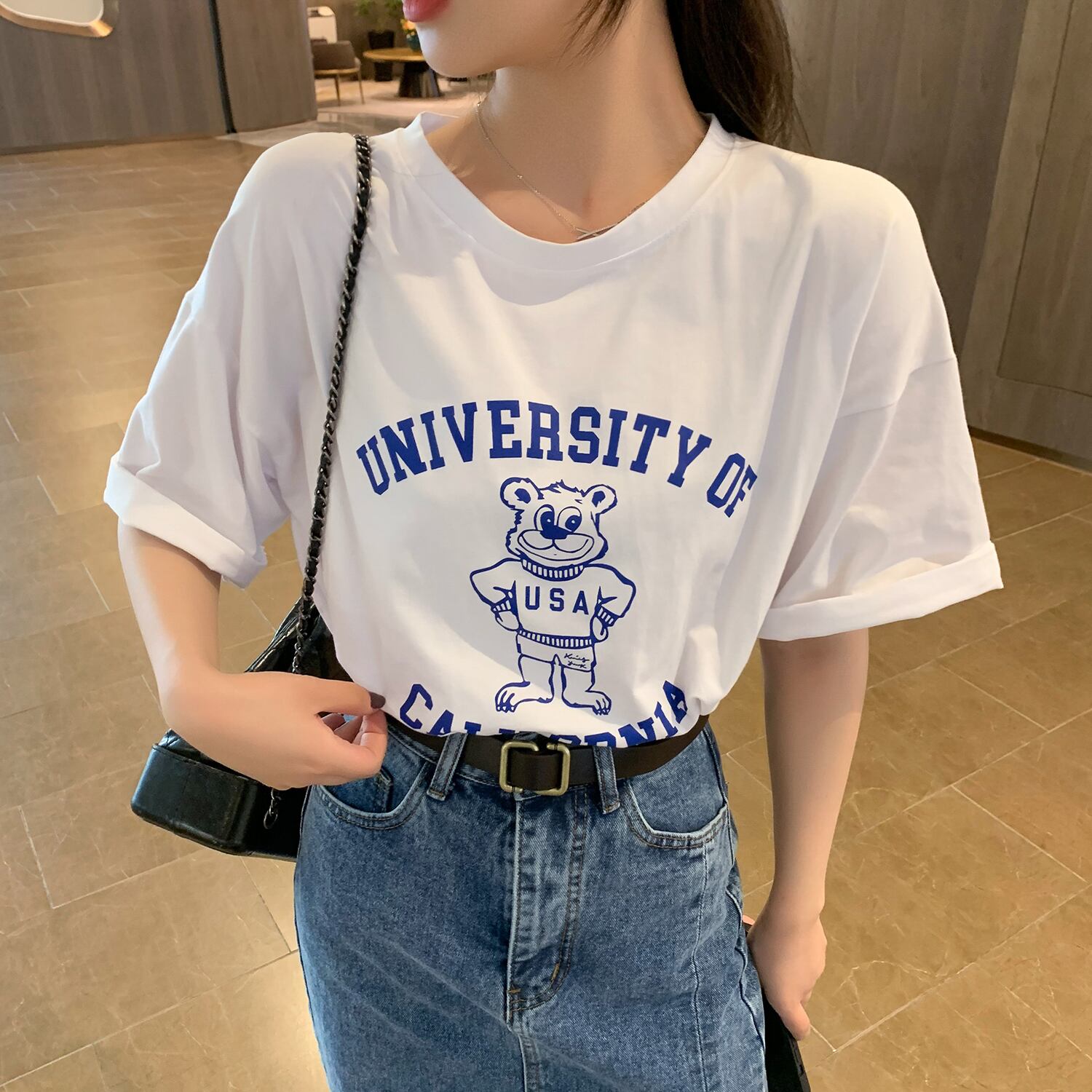 スプリングサマールーズTシャツ トップス 春物 夏物 6Du_Shop_Women50607162890