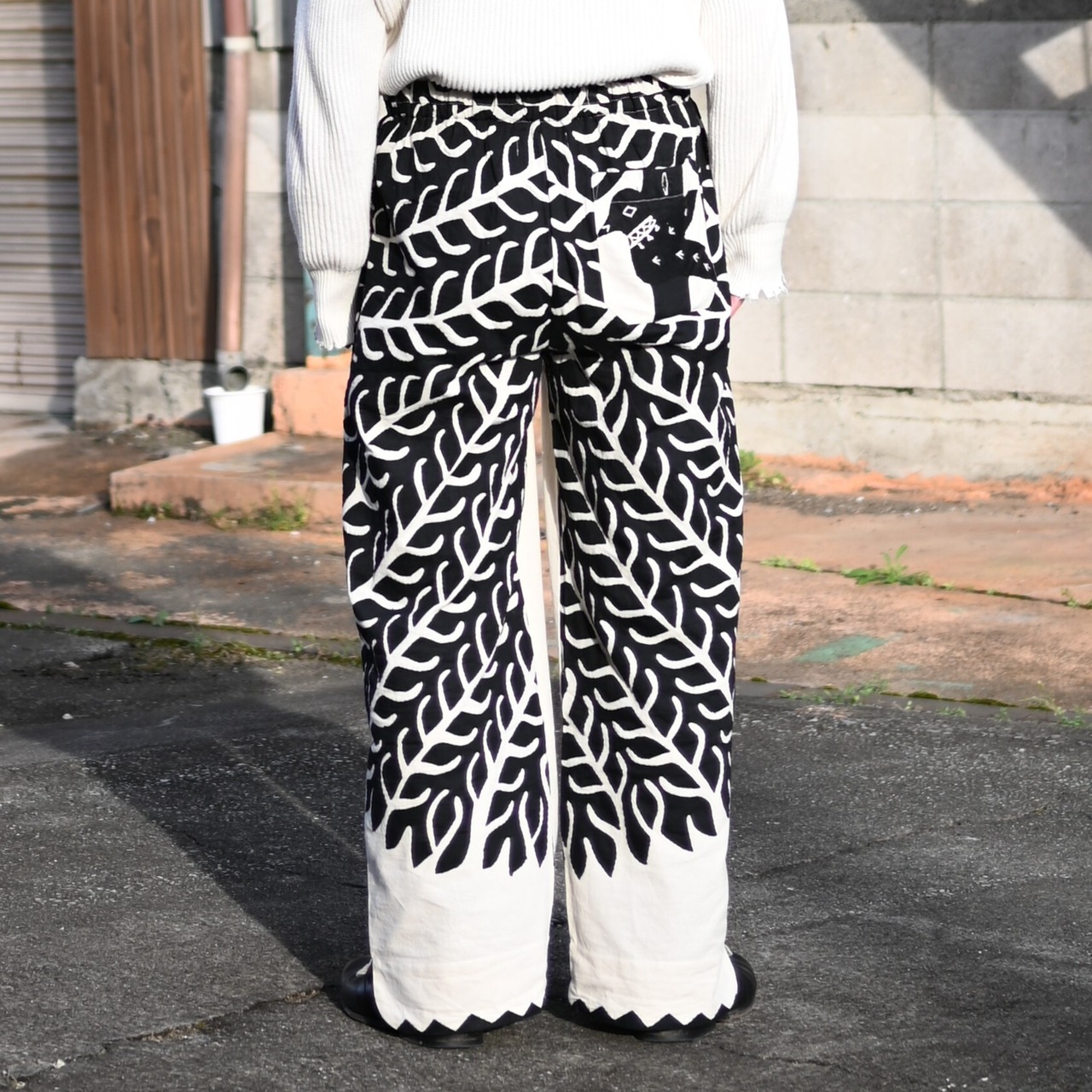 Leh /  Embroidery SKA Reversible Blousonコーディネート