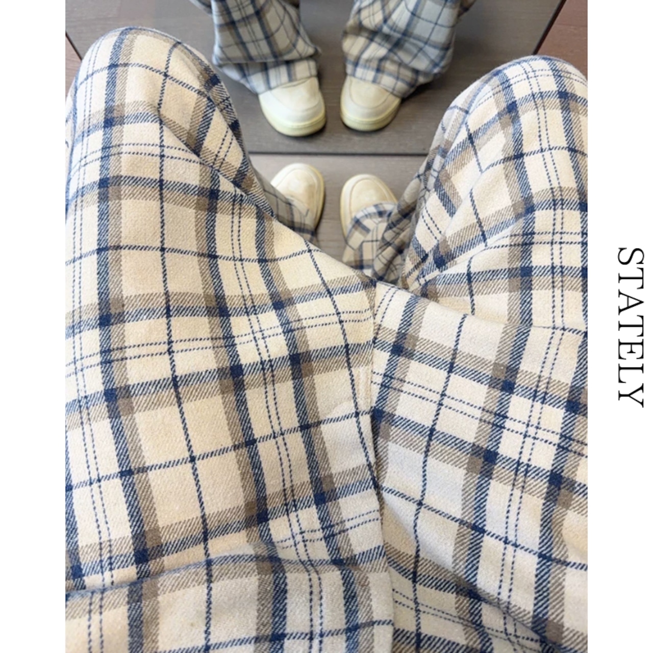 Vintage Plaid ワイドパンツ_B147・画像10