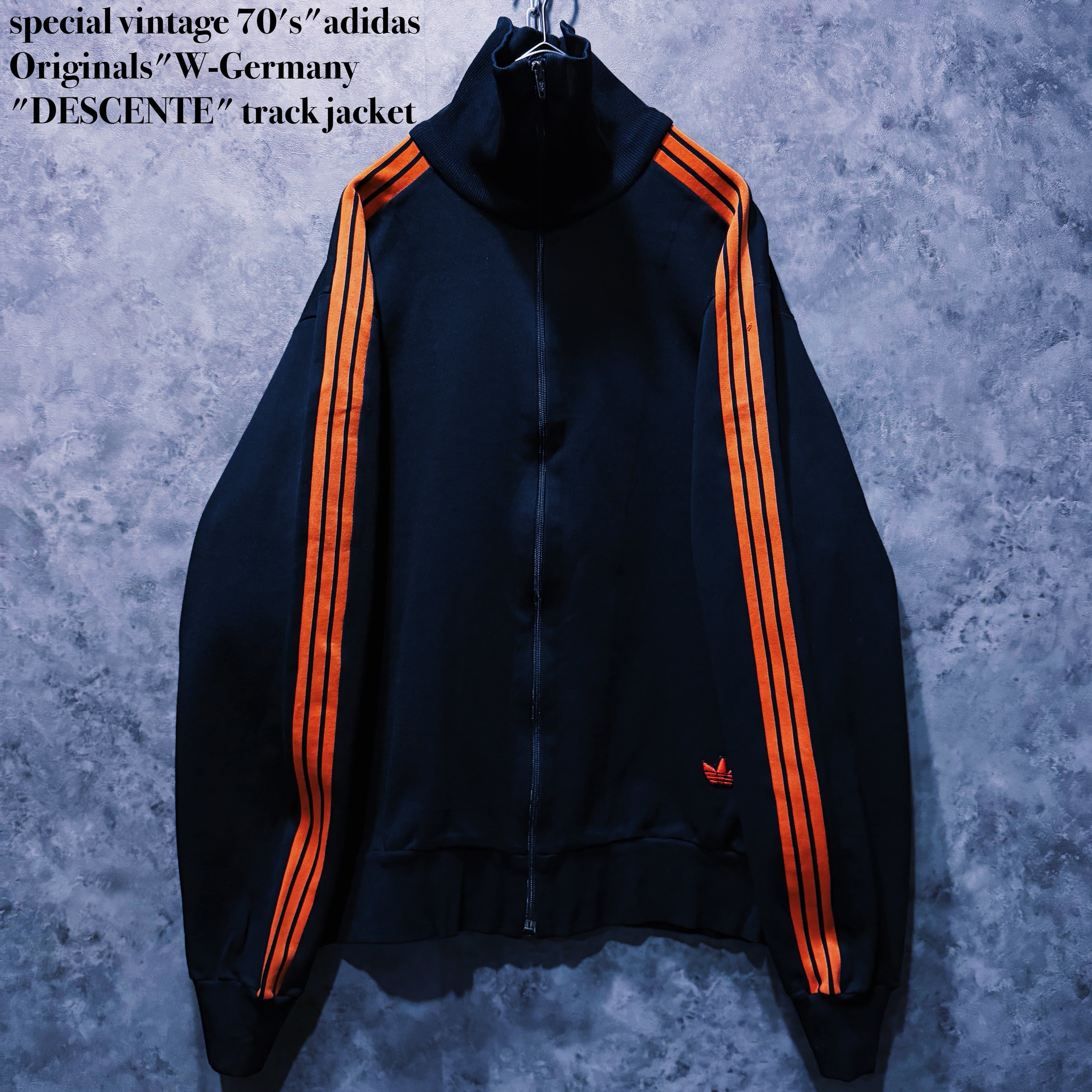 【doppio】special vintage 70's"adidas Originals"W-Germany "DESCENTE" track jacket