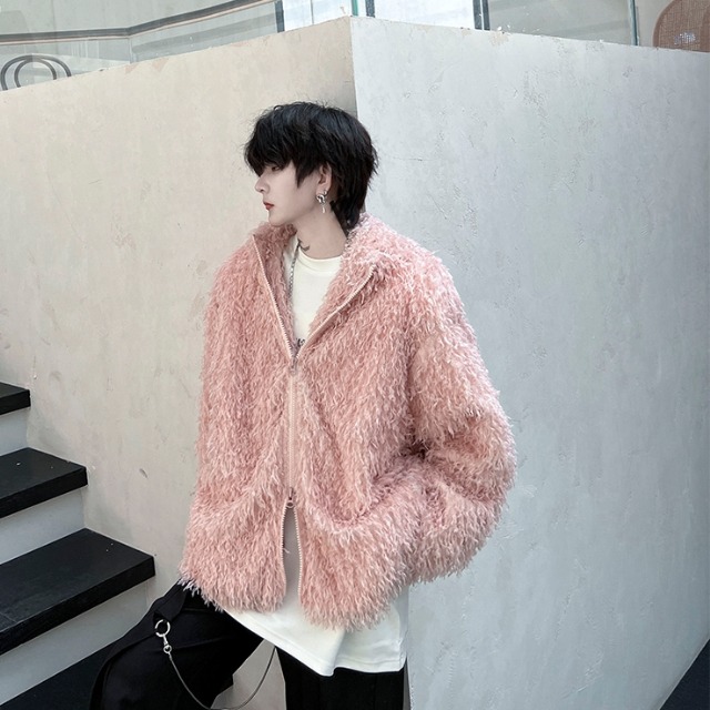 予約販売】ブルゾン アウター ボア 耳付き うさ耳 もこもこ 総ボア 冬 
