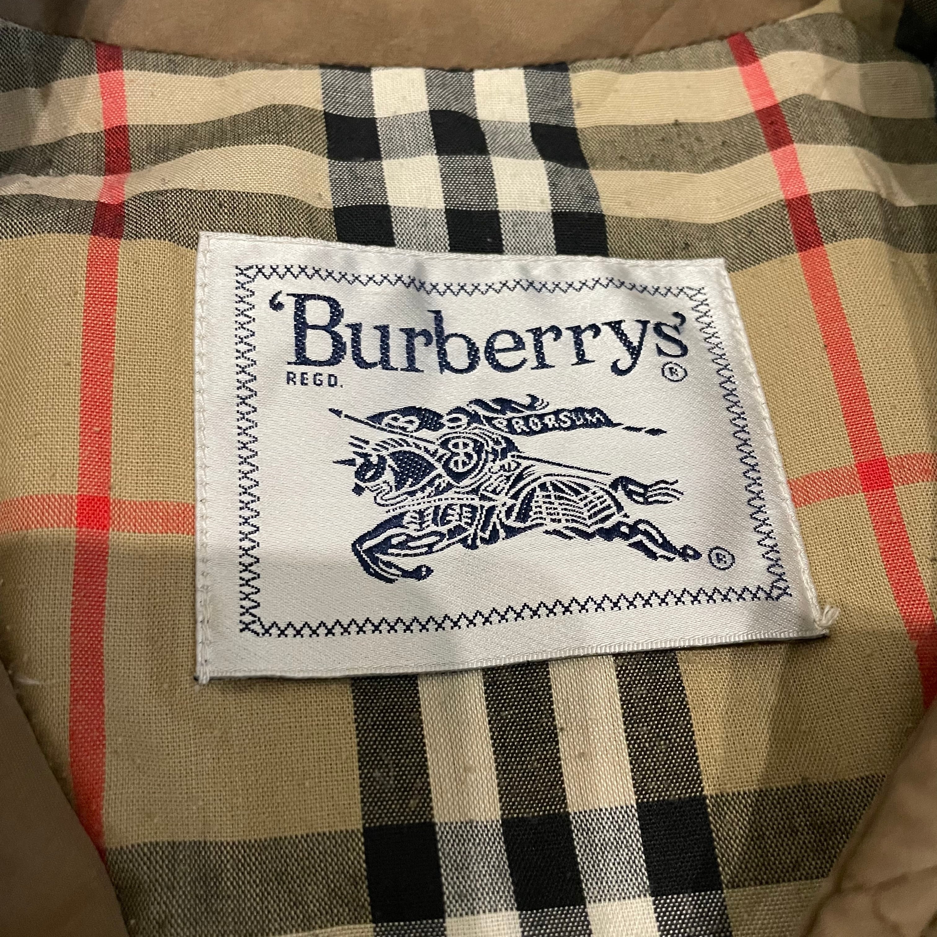 【美品】Burberrs バーバリーズ/キルティング/ホース金具/ジャケット Burberry's バーバリー キルティングジャケット メンズM-L相当 古着