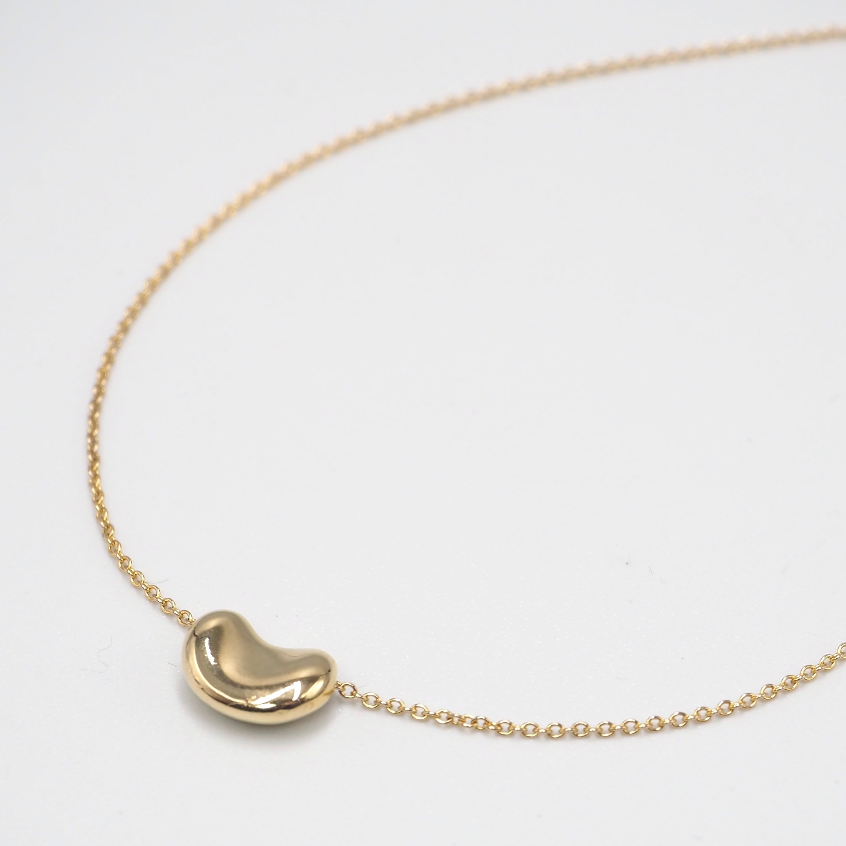 Tiffany&Co. エルサペレッティ ビーンネックレス ゴールド k18ティファニー