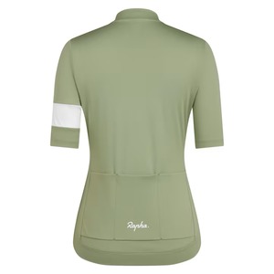 RAPHA WOMEN'S CORE JERSEY OLIVE GREEN/WHITE