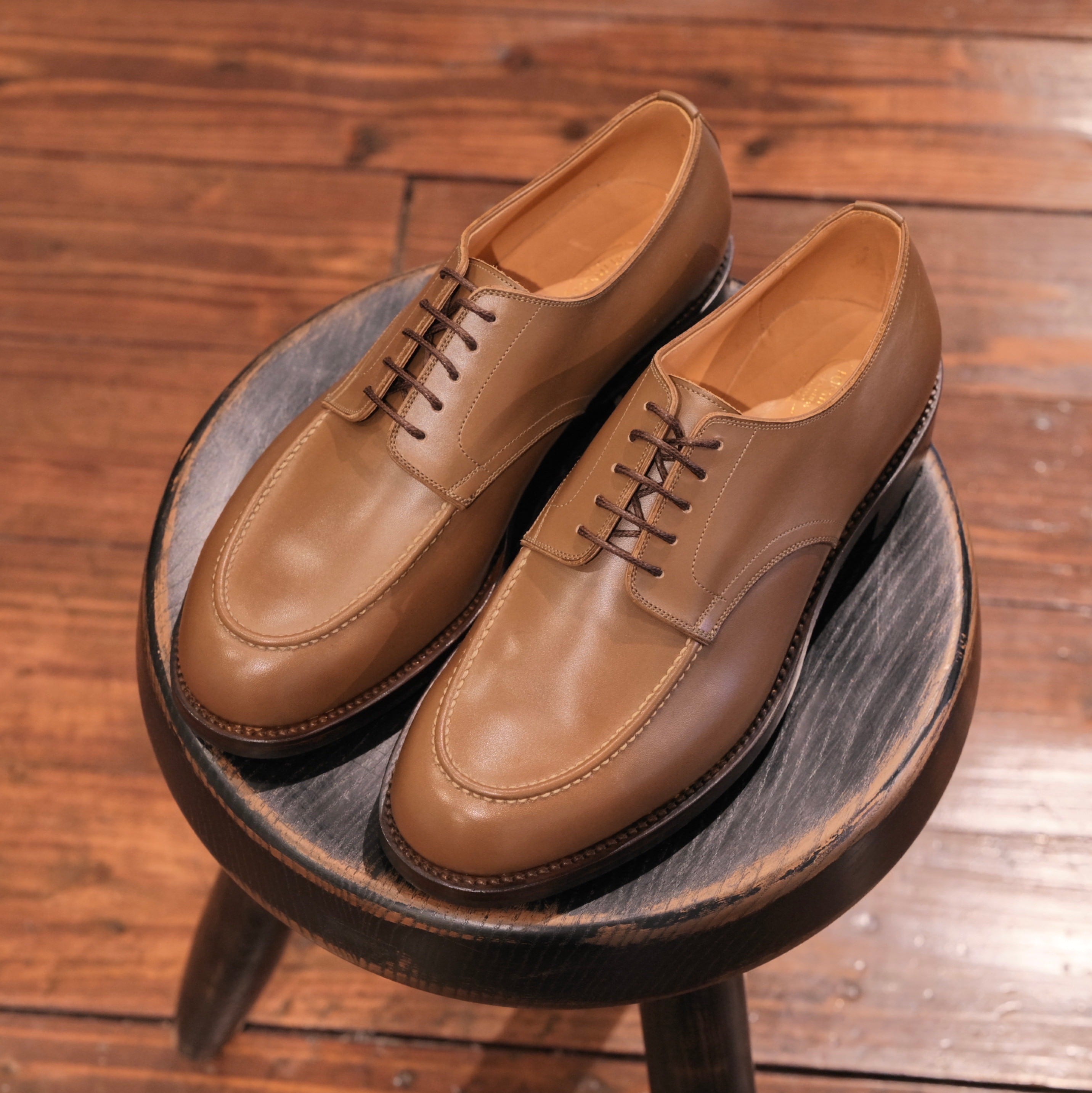 forme(フォルメ) "Hand mocca blucher"【Calf】-Amber-