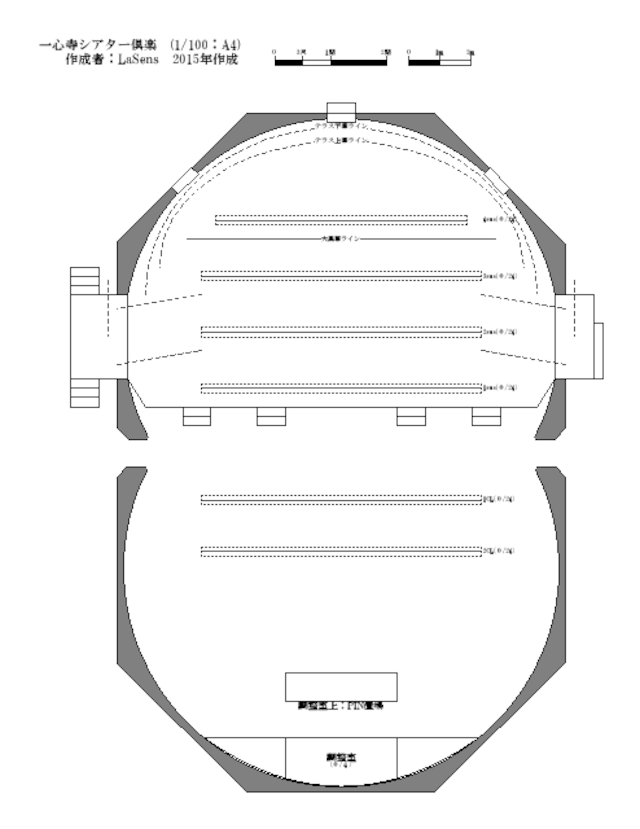 劇場図面2D版 一心寺シアター倶楽