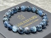 No.1913 ブラックスターアクアマリンブレスレット