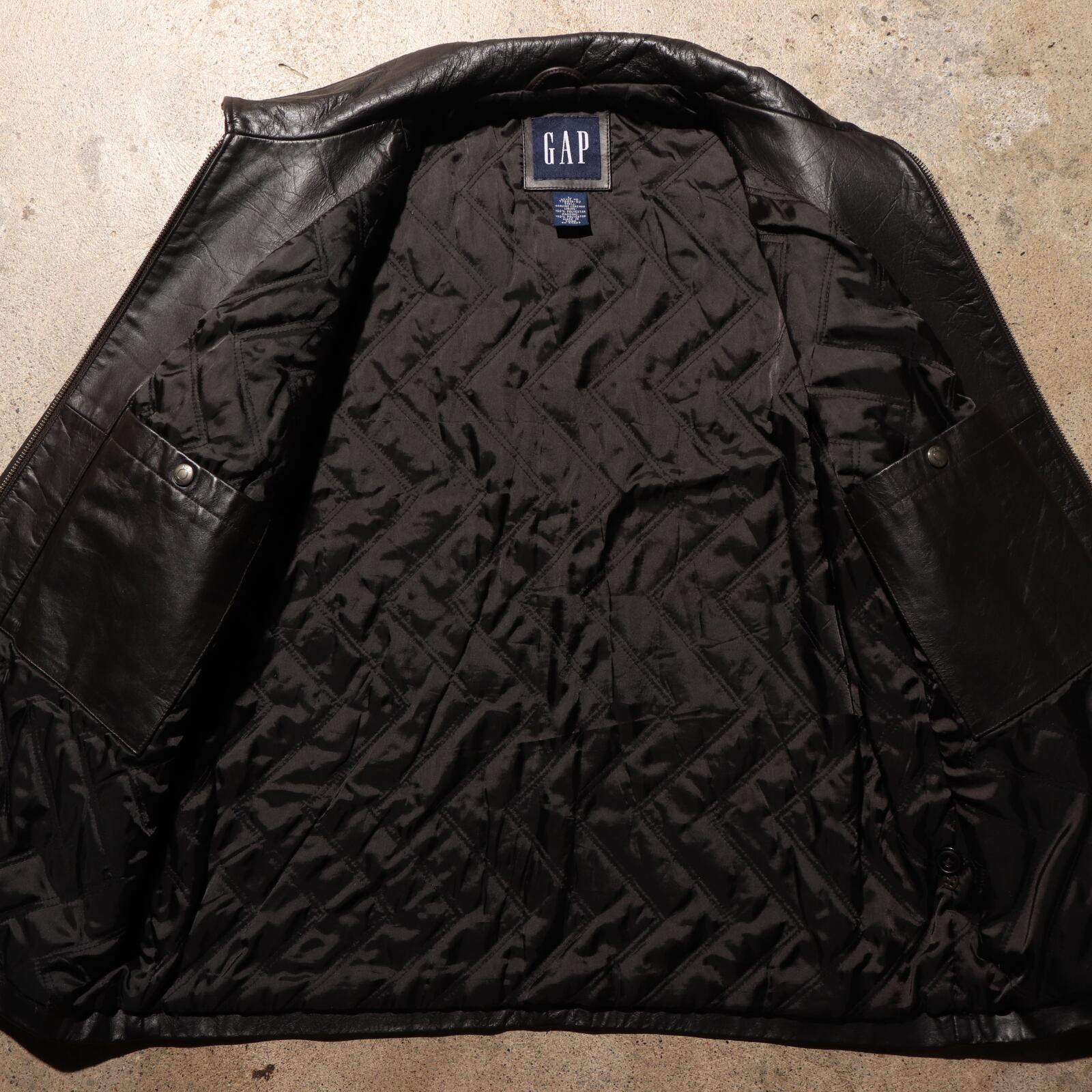 極美品 L ダークブラウン OLD GAP レザージャケット オールドギャップ 