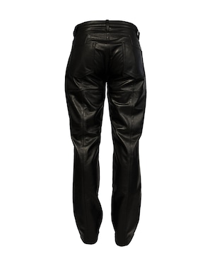 LAST NEST /leather pants black