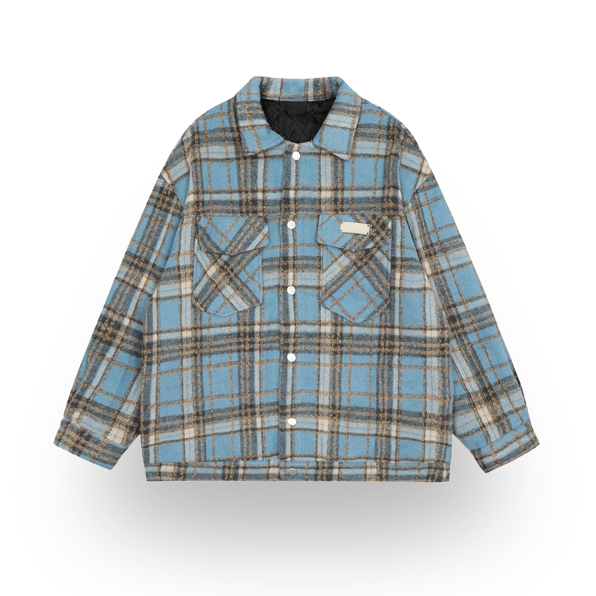 チェックパターンアウタージャケット_< 2:color >