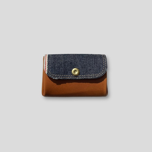 Brown Brown MINI WALLET (DARK BLUE)