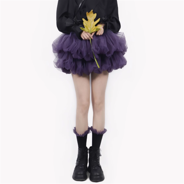 【Tea Tree】2段ボリュームチュールスカート　6color　10833