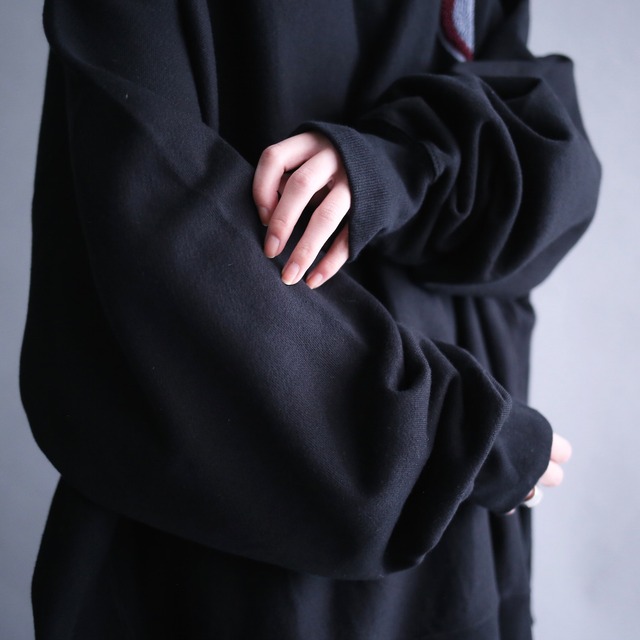 "Champion" XXXL super over silhouette one point wappen sweat