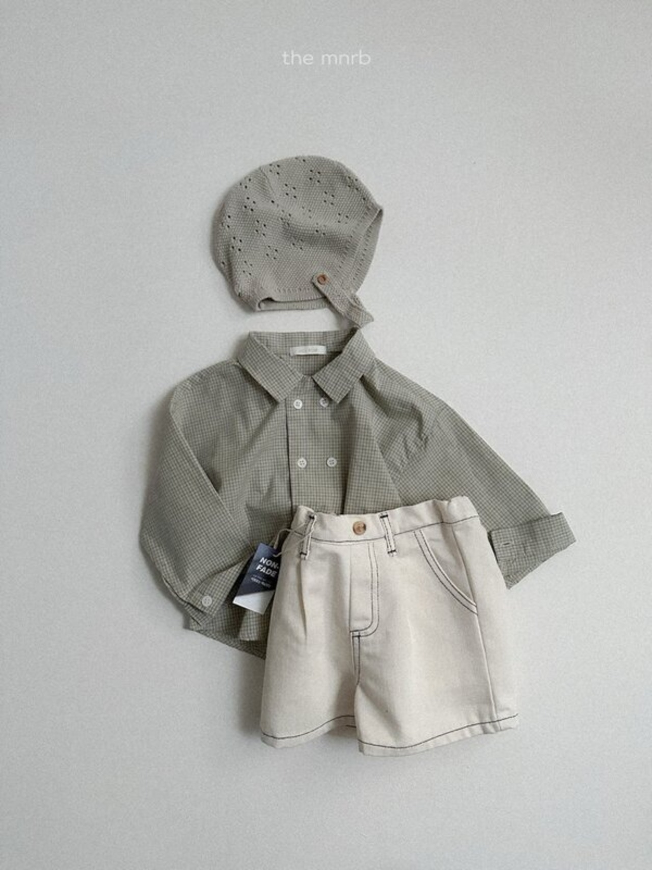 minirobe 26/SS Love jean denim shorts