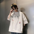 ビッグシルエット　デザインキャラプリントシャツ 【全４色】