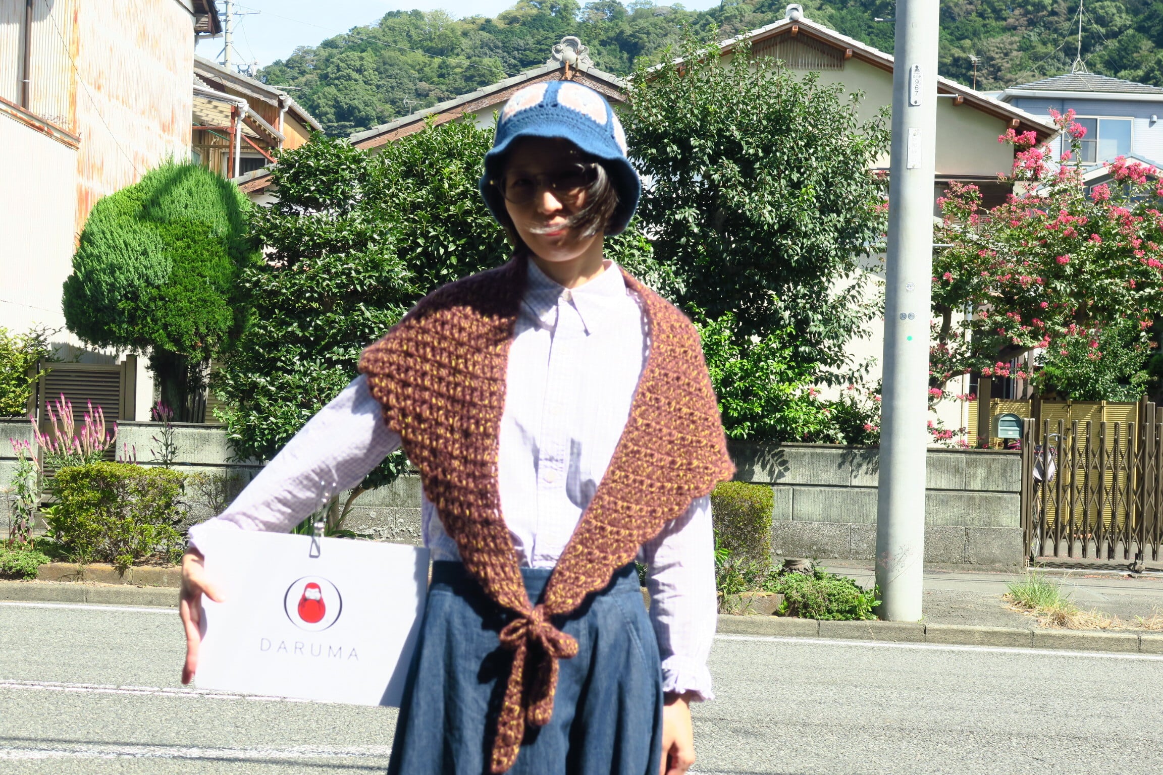 手編みのキット DARUMA毛糸「クロッシェショール」 | 秋山毛糸店